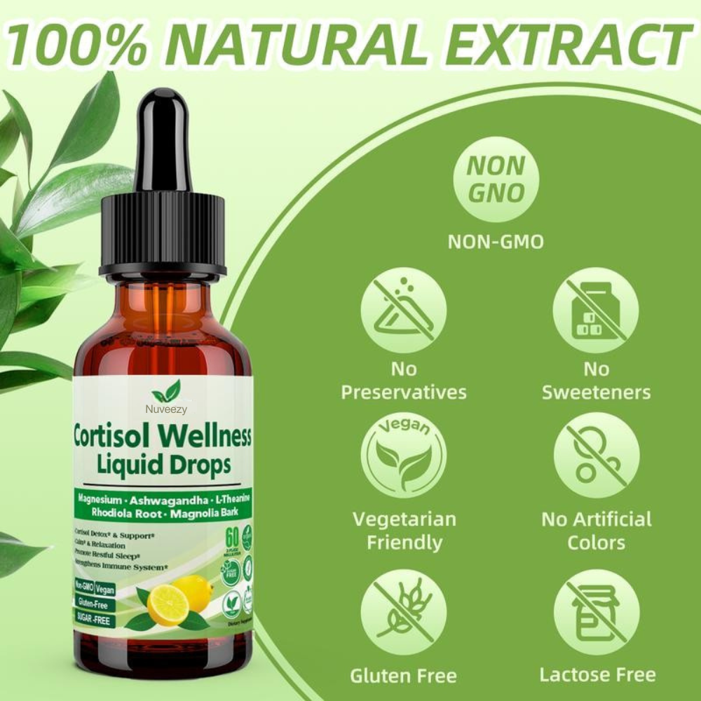 Nuveezy Cortisol Wellness Drops (60 mL)